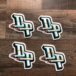 BUNDLE OF 4 - Detroit Pistons Authentic Patches